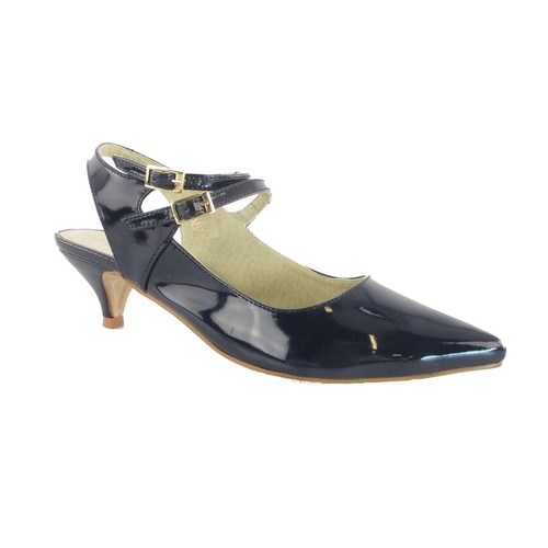 HEINE SLINGPUMPS PUMPS NEU DAMEN SCHUHE SLING PUMPS LACKSYNTHETIK 4,5 cm Absatz