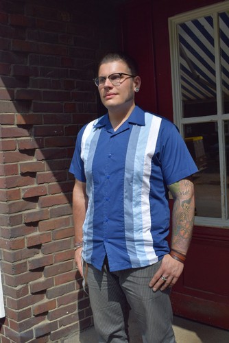 Bowlinghemd Two Tone Shirt 50er Rockabilly Hillbilly Rock`n Roll Hemd SALE !!