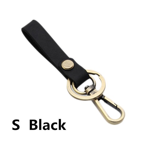 Creative Leather Belt Loop Car Key Ring Keychain Keyfob Key Holder Ring