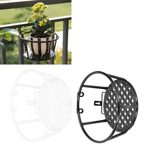 Iron Hanging Baskets Flower Pot Holder Hanger Outdoor Garden Patio Hook Baskets