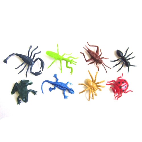 8pcs//set Plastic Insect Reptile Model Figures Kids Favor Educational Toys ZP