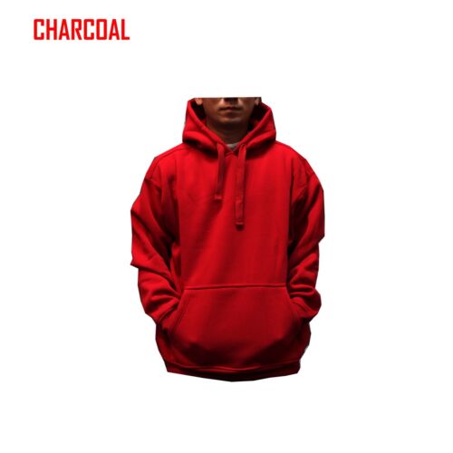 BIG AND TALL MEN Hooded Plain Black Sweatshirt Pullover Hoodie Fleece Blank