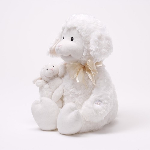 GUND Nursery Rhyme Time Lamb Animated Stuffed Animal Plush 10/" White