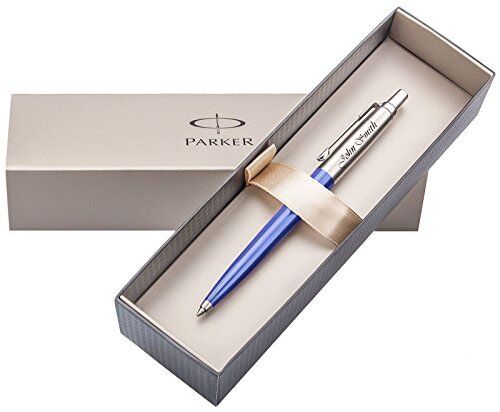 w// Gift Box Personalized Parker Jotter Blue /& Stainless Steel Ballpoint Pen
