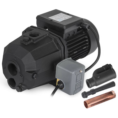3//4 HP Shallow or Deep Well Jet Pump w//Pressure Switch Supply Water Homes Cabins