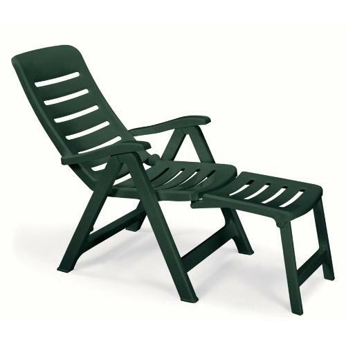 Scab 1139 Poltrona//Sdraio da Giardino in Resina 108x60x108 cm Verde