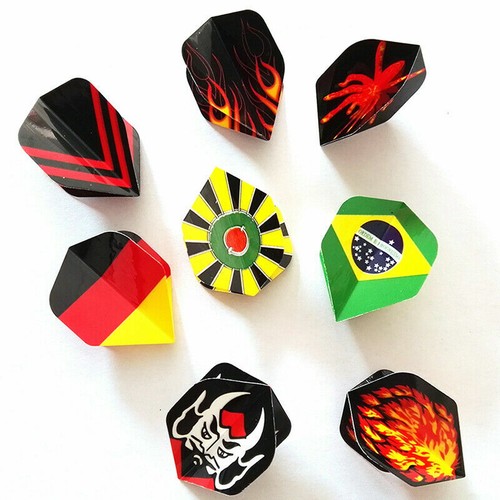 Professional 24pcs//set 2D ular-Pattern Dart Flights Dart Darts Nice C9M2 Ta D3S5