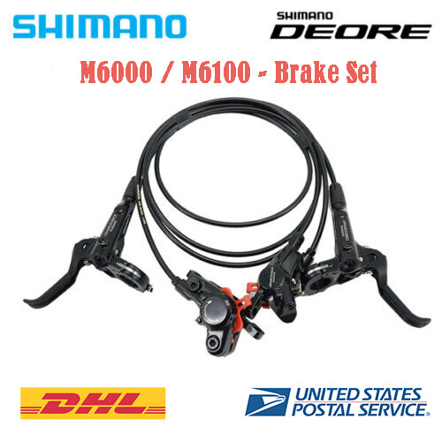 Shimano Deore BR-M6100 M6000 Bike MTB Hydraulic Disc Brake Set Front and Rear