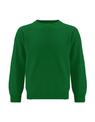 New Sweatshirt Kids Crew Tops Round Plain School Uniform Fleece Unisex Jumper