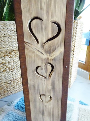 Säule,Podest,Holz,Herz,Blume,handarbeit Blumensäule Höhe 80 cm Blumenständer