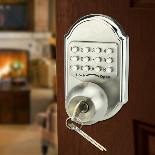 Mechanical Digital Code Door Lock Keyless Keypad Security Entry Combination Lock