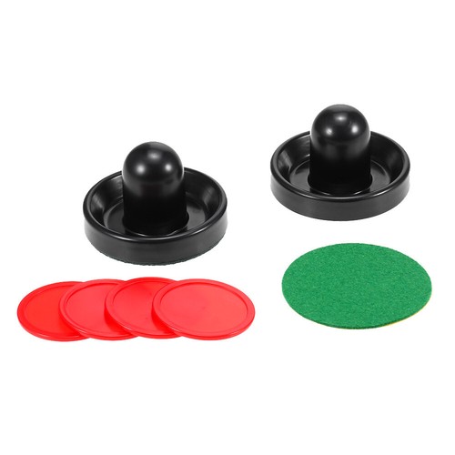 1 Set Air Hockey 76mm 96mm Plastic Mallet Pusher Puck Felt Slider Pusher K2E9