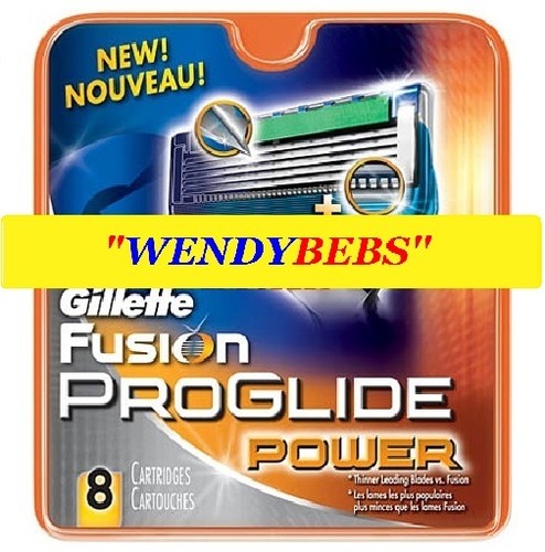 8PCS GILLETTE FUSION PROGLIDE POWER SHAVING RAZOR CARTRIDGES BLADES FREE S&H**** 8PCS GILLETTE FUSION PROGLIDE POWER SHAVING RAZOR CARTRIDGES BLADES FREE S&H****