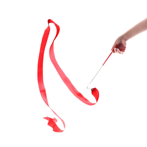 Gym Dance Ribbon Gymnastics Art Ballet Streamer Twirling Rod Outdoor Sport EC