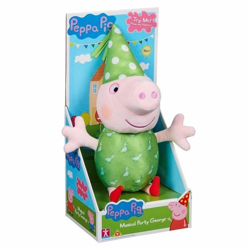 George Peppa Pig Peppa/'s Musical Party Soft Plush Toy Doll with Sounds