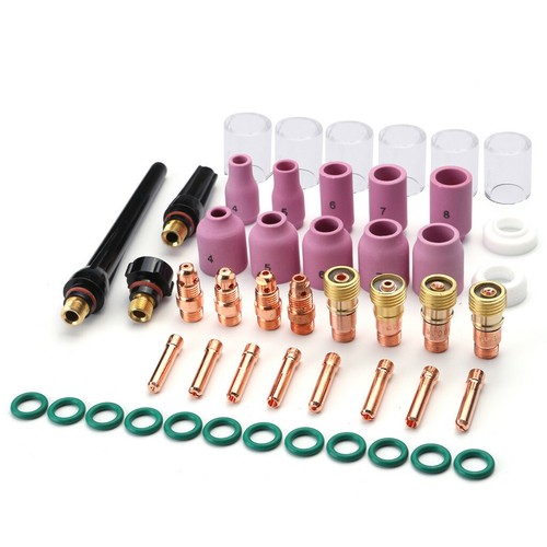 10x TIG Welding Torch Stubby Gas Lens Cup Pyrex Glass Set Kit For WP-17//18//26