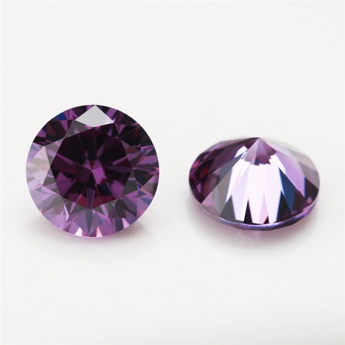 Purple Sapphire 3.22Ct 8MM Round Cut AAAAA VVS Loose Gemstone
