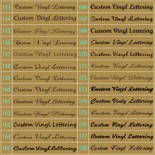 CUSTOM Decal Vinyl Lettering Personalized Sticker Window Name Sign Outdoor vinyl