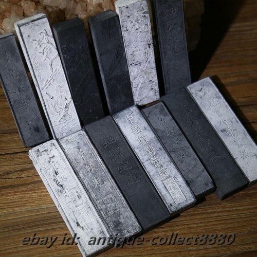 Chinese Old Pine Soot Ink HuiMo Lettering Ink Block Calligraphy Writing Inkstick