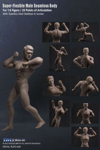 TBLeague Phicen M30 M31 M32 M33 M34 1//6 Seamless Male Muscular Body Steel Figure