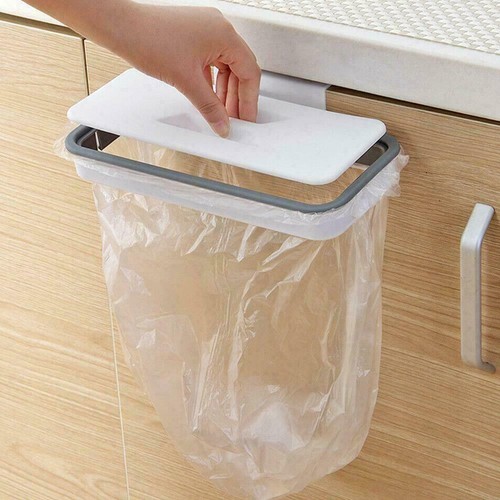 Kitchen Hanging Rack Storage Trash Garbage Rubbish Bin Bag Cupboard Holder N9V2