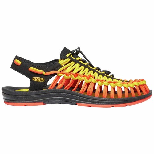 Keen Uneek Flat Mens Footwear Sandals Vibrant Yellow Flame All Sizes