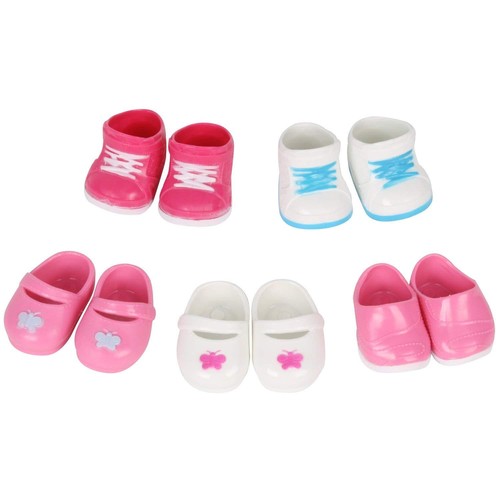 Huang Cheng Toys 5 Pairs of Shoes for 15-16 Inch Doll Boots Sneakers