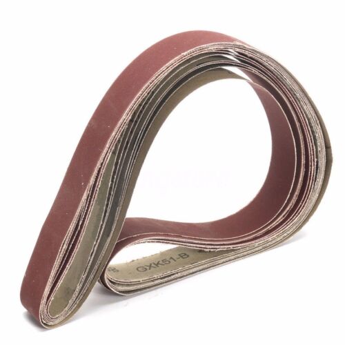 7pcs 1/"x 42/" Sanding Abrasive Belts 80//150//240//320//400//600//1000 Grit For Sander