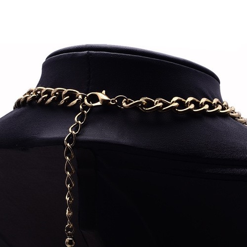 NEW GEM CRYSTAL BLACK STATEMENT NECKLACE CHOKER TRIBAL GYPSY PERSIAN WOMENS UK