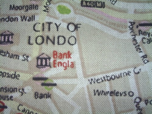 Rideau tissu London map rembourrage craft stores double largeur 110 /" 280cm de large