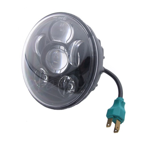 5.75 5 3//4 LED Headlight Black Projector DRL For Harley Dyna Sportster