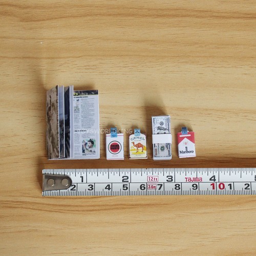 1:6 SCALA fatto a mano RIVISTA MILITARE pacchetti di sigarette in contanti per 12/" Action Figure