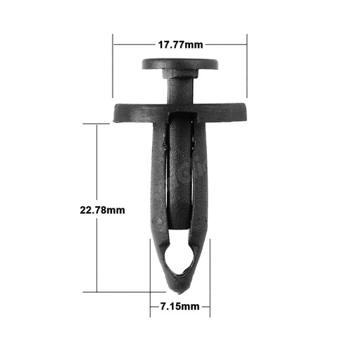 50x Nylon Fender Bumper Hood Push-Type Retainer Clip Fasteners For Chrysler GM