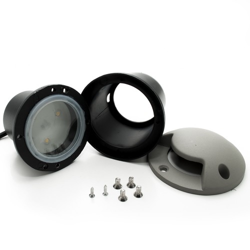 Faretto segnapassi incasso pavimento LED 3W calpestabile radente 1 finestra IP65