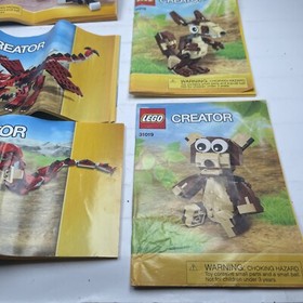 Lego Creator instructions manuals Job Lot x6 (31032, 31019, 31004 & 31021)