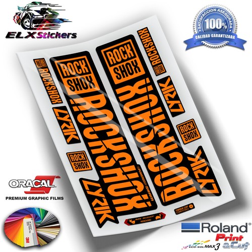 Adhésif Decals Stickers Autocollants Fourche ROCKSHOX LYRIC COLORES 2018 WP62