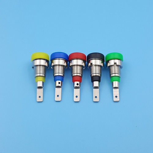 10Pcs Brass 5 Colors 2mm Small Banana Female Jack Chassis Panel Socket Connector
