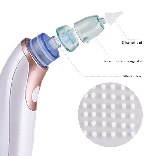 200PCS Baby Nasal Aspirator Filter Cotton Disposable Filter Cotton Nose Cleaner