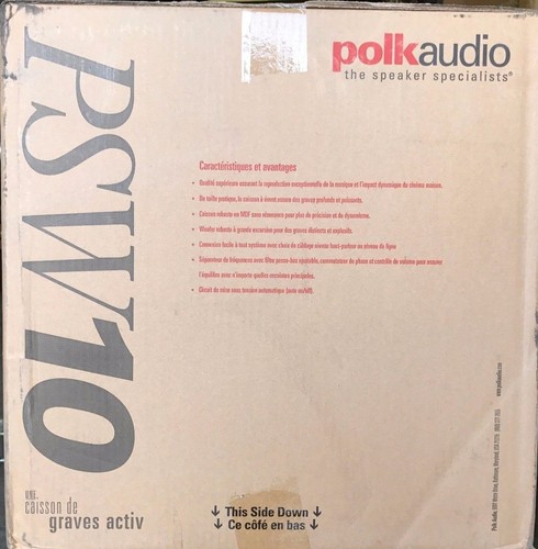 polk audio the speaker specialists powered subwoofer