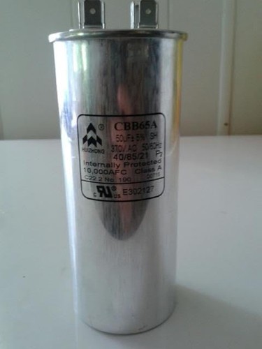50 MFD 370v Round AC Electric Motor Run Capacitor HVAC 370 vac v volts 50 uf
