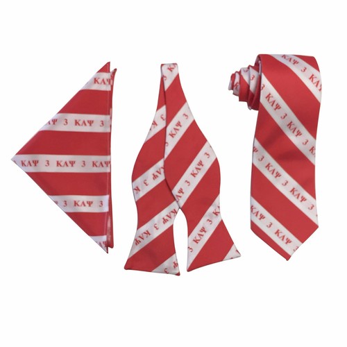 #3 Necktie, Bow Tie, and Hanky Kappa Alpha Psi Line Number Trio Set