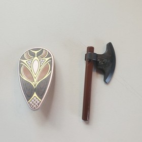 Lego Beorn Minifigure AX+SHEILD The Lord Of The Rings The Hobbit lor075 79011