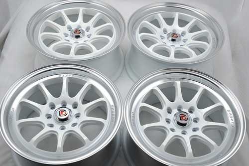 15 white Wheels Civic Accord Escort Cobalt Aveo Yaris Protege 4x100 4x114.3 Rims