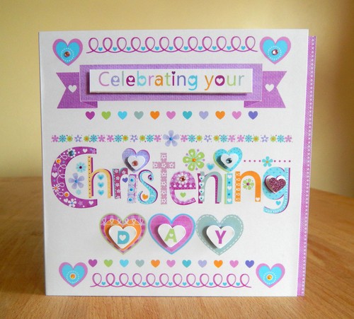 Christening card Christening girl Christening boy card special christening day