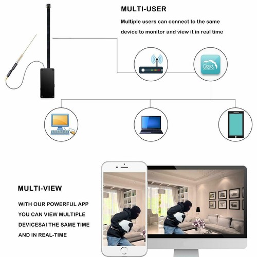 1080P Wireless pinhole Spy Camera HD Mini Micro DVR WIFI Security Cam Recording