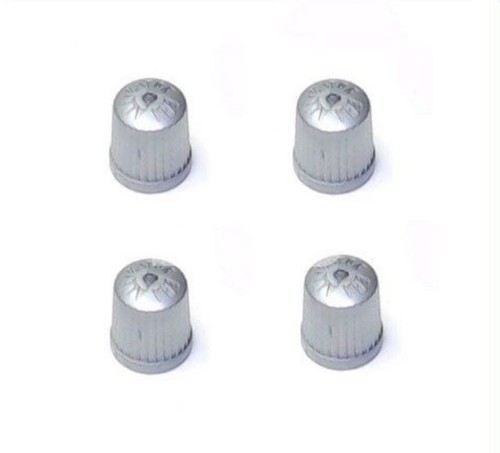 Genuine BMW Set of 4 TPMS Wheel Valve Stem Cap Gray Screw Cover 36111095436