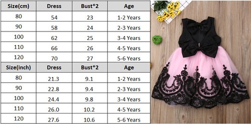Floral Toddler Baby Girls Sleeveless Dress Princess Pageant Lace Tutu Dress 0-6Y