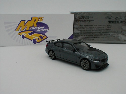 Minichamps 870 027104-BMW m4 GTS año de fabricación 2016 en gris metalizado 1:87 nuevo!!!