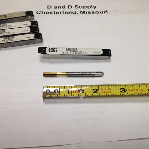 Thread Forming Tap Cobalt #10-32 2-3//8/" OAL OSG 1400120705 UNF TiN