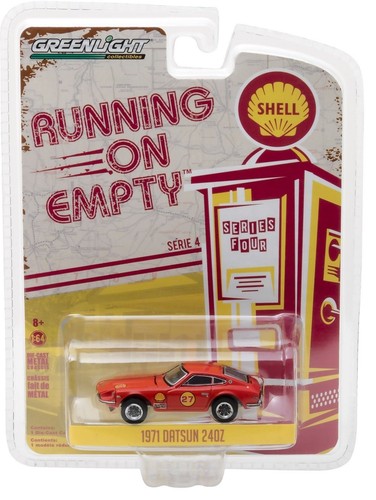 1971 Datsun 240Z SHELL Racing Team #27 *** Greenlight 1:64 OVP *SALE*